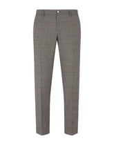 Wool glen plaid pants - | Dolce & Gabbana