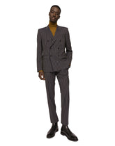 Pinstripe virgin wool pants - | Dolce & Gabbana