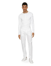 Cotton gabardine pants - | Dolce & Gabbana