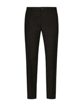 Stretch flannel pants - | Dolce & Gabbana