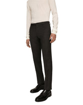 Stretch flannel pants - | Dolce & Gabbana