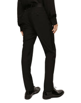Wool tuxedo pants - | Dolce & Gabbana