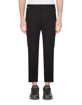 Stretch cotton cargo pants - | Dolce & Gabbana