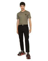 Stretch cotton cargo pants - | Dolce & Gabbana