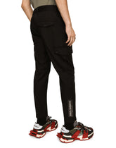 Stretch cotton cargo pants - | Dolce & Gabbana