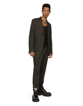 Glen plaid jersey jogging pants - | Dolce & Gabbana