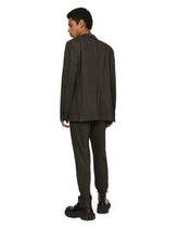 Glen plaid jersey jogging pants - | Dolce & Gabbana