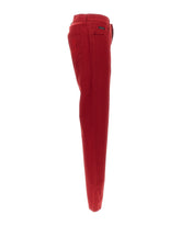 Solid-coloured stretch cotton trousers - | Dolce & Gabbana