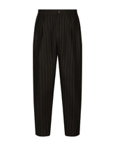 Pinstripe wool pants - | Dolce & Gabbana