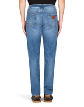 Washed light blue regular-fit jeans - | Dolce & Gabbana