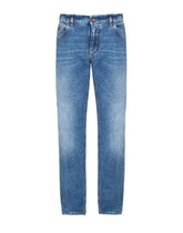 Washed light blue regular-fit jeans - | Dolce & Gabbana