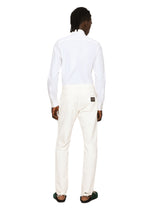 Regular-fit white denim jeans - | Dolce & Gabbana