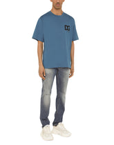 STRETCH DENIM REGULAR JEANS WITH RIPS - | Dolce & Gabbana