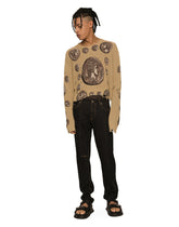 Overdyed regular fit jeans with subtle abrasions - | Dolce & Gabbana