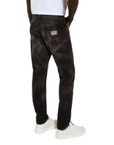 Regular-fit gray denim jeans - | Dolce & Gabbana