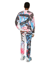 Loose jeans with spray-paint graffiti print - | Dolce & Gabbana