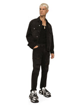 Loose black wash jeans with rips - | Dolce & Gabbana