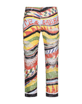 Loose overdyed jeans with carretto print - | Dolce & Gabbana
