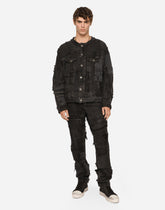 Loose overdyed patchwork denim jeans - | Dolce & Gabbana