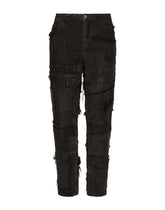 Loose overdyed patchwork denim jeans - | Dolce & Gabbana