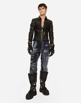 Loose patchwork denim jeans with rips - | Dolce & Gabbana