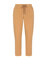 Stretch cotton jogging pants with patch - | Dolce & Gabbana