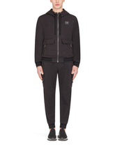 Jersey jogging pants with branded plate - | Dolce & Gabbana