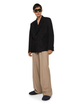 Stretch wool pants with straight leg - | Dolce & Gabbana