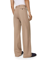 Stretch wool pants with straight leg - | Dolce & Gabbana