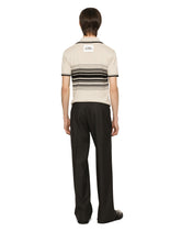 Stretch flannel straight-leg pants - | Dolce & Gabbana