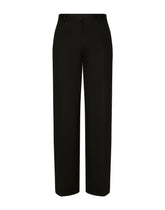 Straight-leg technical cotton jersey pants - | Dolce & Gabbana