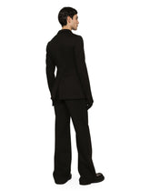 Straight-leg technical cotton jersey pants - | Dolce & Gabbana