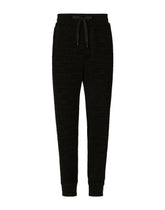 Jogging pants with flocked Dolce&Gabbana logo - | Dolce & Gabbana