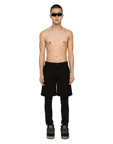 Cotton faille cargo shorts with DGVIB3 patch - | Dolce & Gabbana