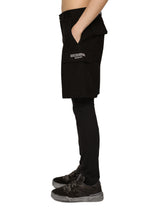 Cotton faille cargo shorts with DGVIB3 patch - | Dolce & Gabbana