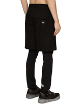Cotton faille cargo shorts with DGVIB3 patch - | Dolce & Gabbana