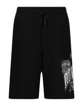 Jersey jogging shorts with DGVIB3 print and logo - | Dolce & Gabbana