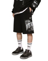 Jersey jogging shorts with DGVIB3 print and logo - | Dolce & Gabbana