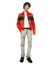 Washed dirty denim jeans with rips - | Dolce & Gabbana