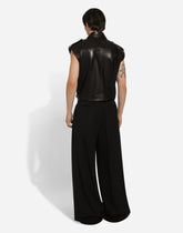 Tailored wool pants with darts - | Dolce & Gabbana