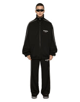 Triacetate jogging pants with DGVIB3 patch - | Dolce & Gabbana