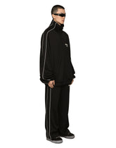 Triacetate jogging pants with DGVIB3 patch - | Dolce & Gabbana