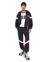 Checked wool jogging pants with DG patch - | Dolce & Gabbana