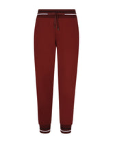 Cotton jogging pants with DG patch - | Dolce & Gabbana