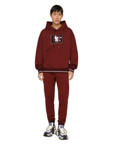 Cotton jogging pants with DG patch - | Dolce & Gabbana