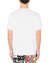 Cotton t-shirt with DG patch - | Dolce & Gabbana