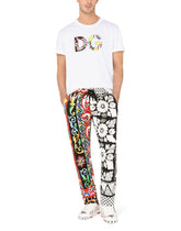 Cotton t-shirt with DG patch - | Dolce & Gabbana