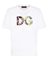 Cotton t-shirt with DG patch - | Dolce & Gabbana