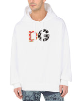 Jersey sweatshirt with DG patch - | Dolce & Gabbana