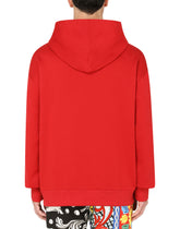 Jersey sweatshirt with DG patch - | Dolce & Gabbana